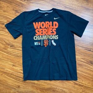 Nike Men MLB San Francisco Giants Black World Series 2014 T-Shirt Size Large